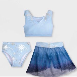 Disney 3 piece Frozen Deluxe girls swimsuit